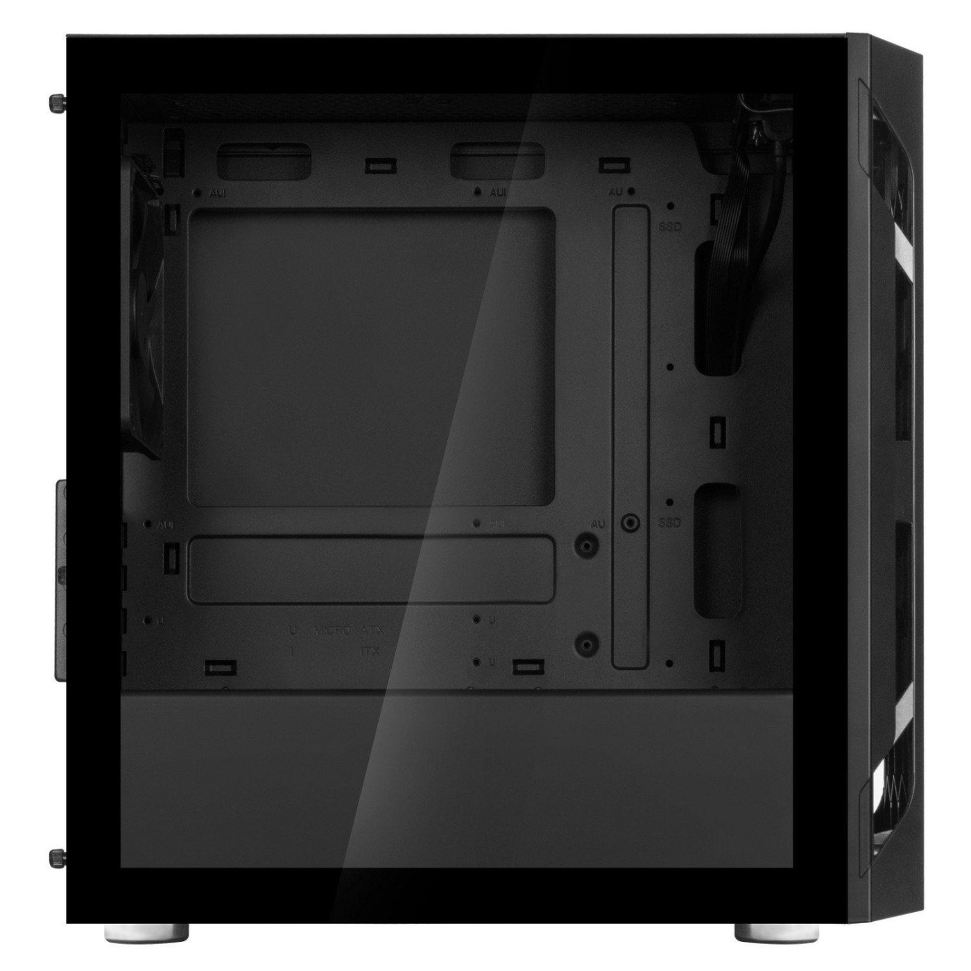 Корпус SilverStone FARA FAH1MB-G, без БЖ, 1xUSB3.0, 2xUSB2.0, 1x120mm Black fan, TG Side Panel, mATX (SST-FAH1MB-G) Без БЖ