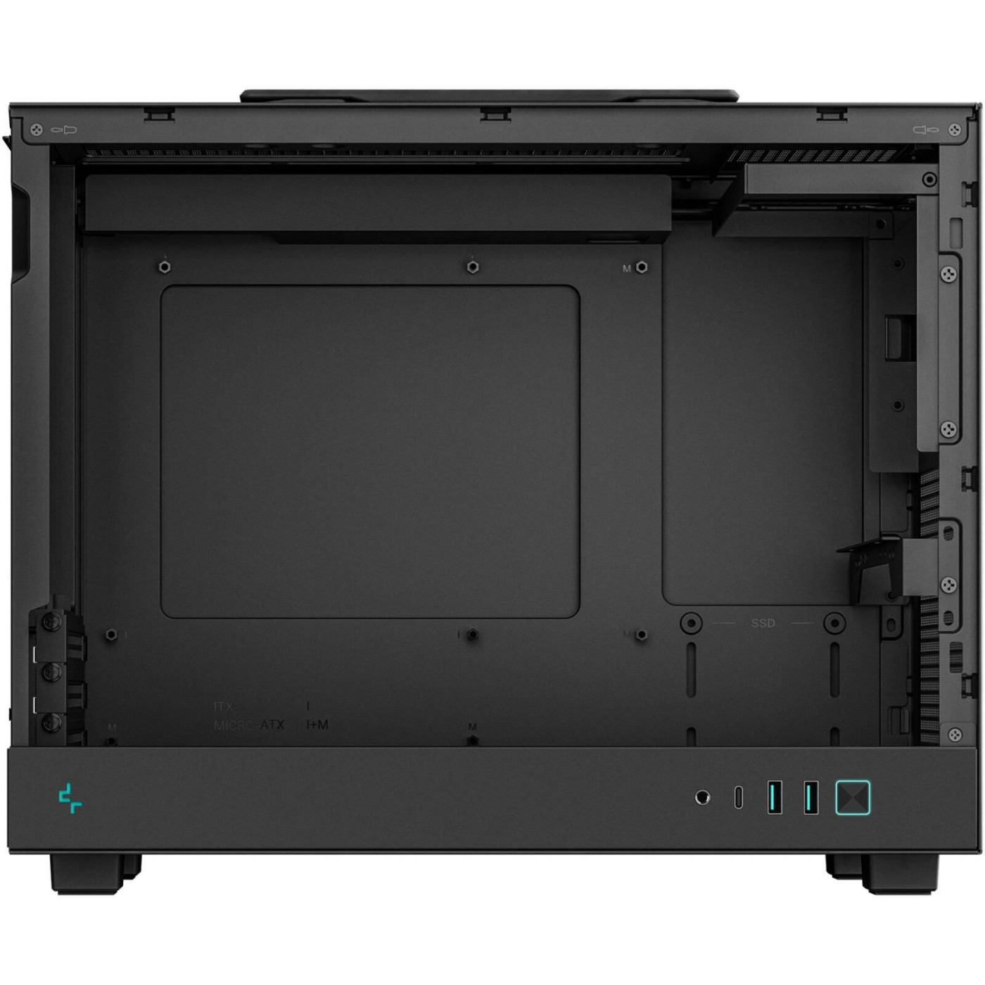 Корпус Deepcool CH160 PLUS Black (R-CH160-BKNGM0-G)
