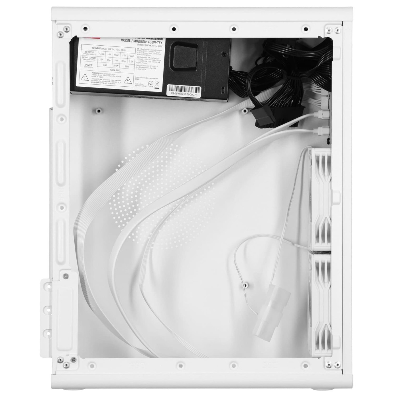 Корпус 2E Credo Slim V90W-400 с БП ATX400 White (2E-V90W-400)