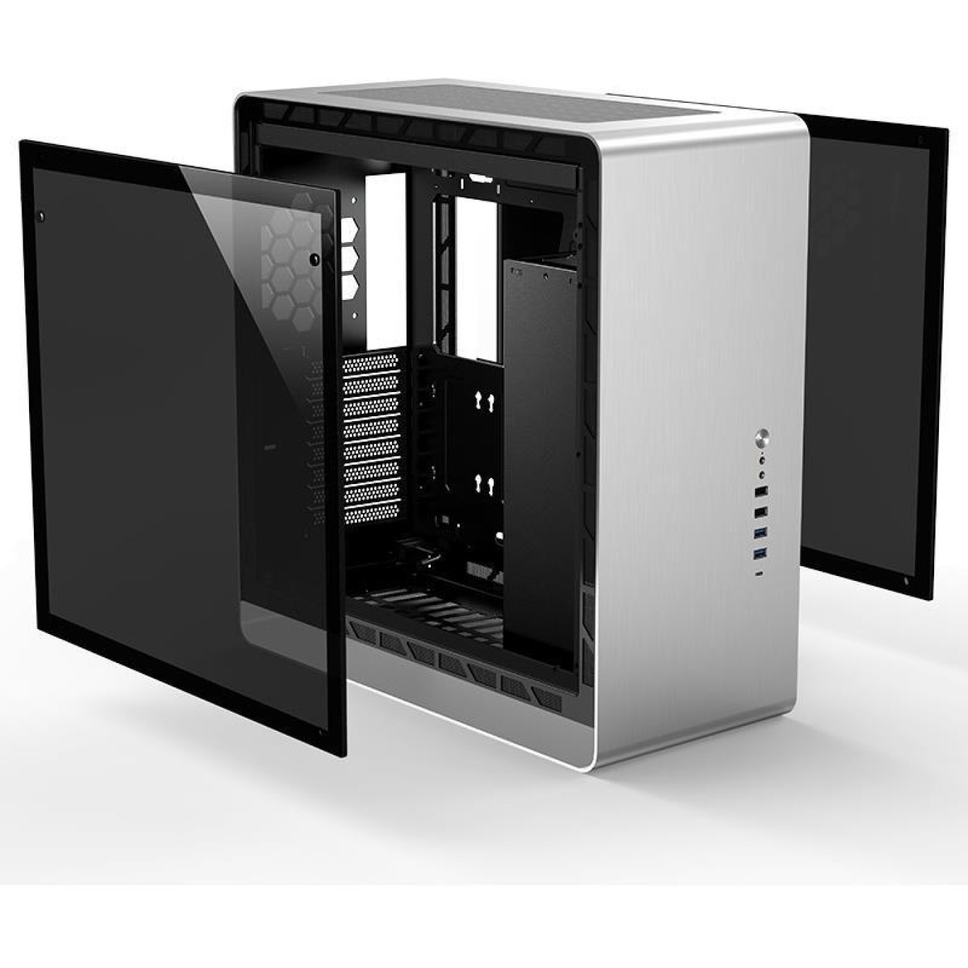 Корпус Jonsbo UMX6S Silver (UMX6S Silver) Без БП