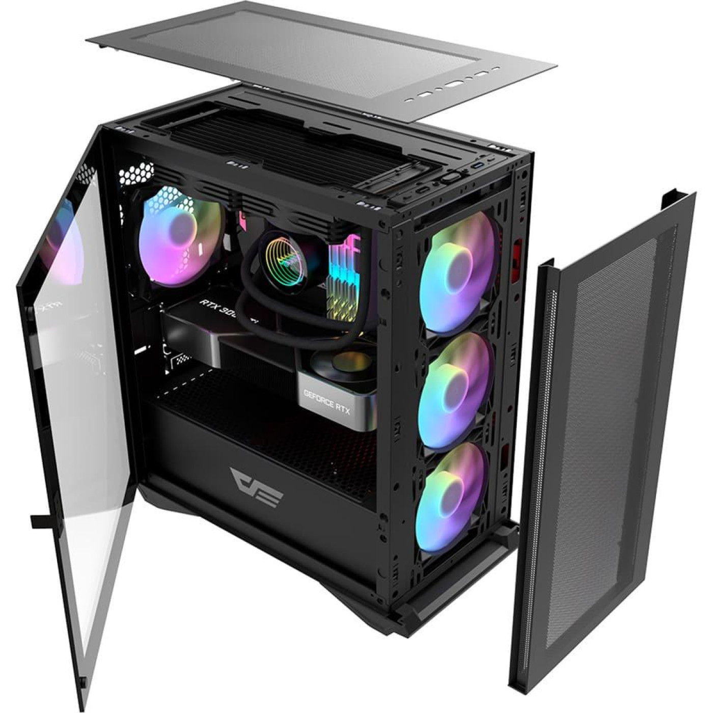 Корпус Darkflash DLM200 BLACK mATX (DLM200 BLACK) Без БП