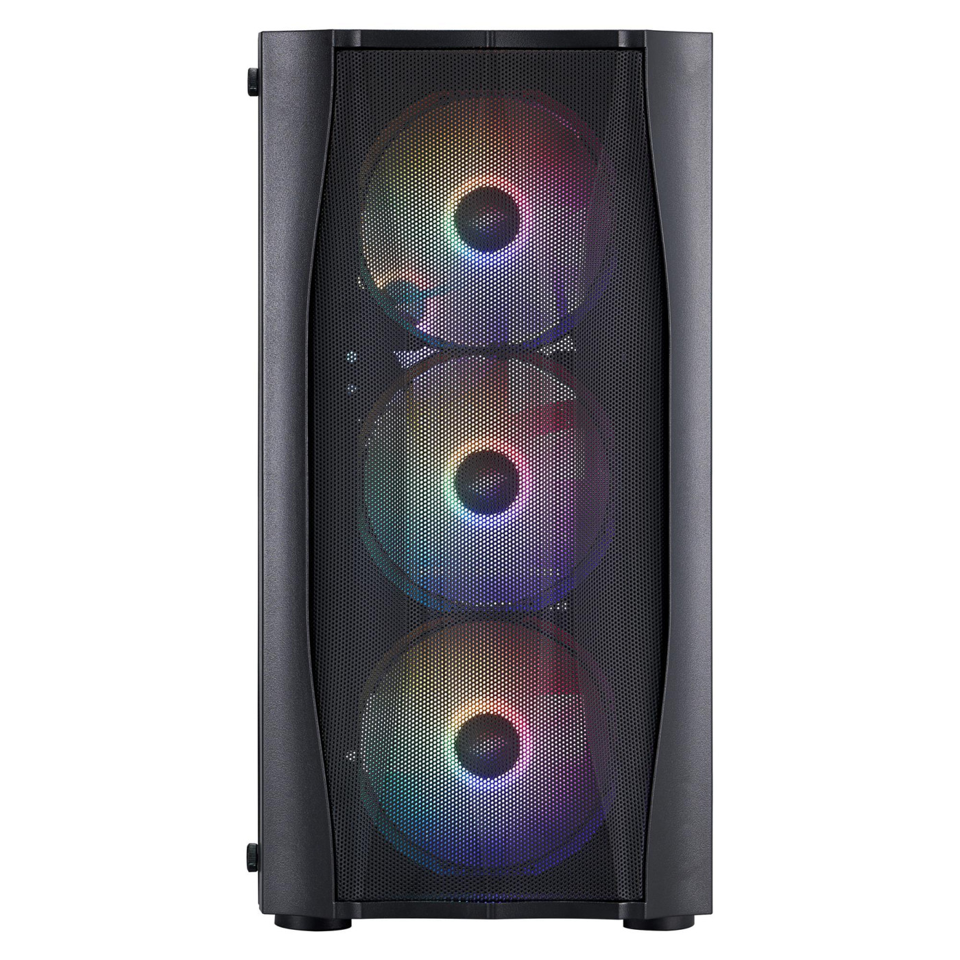 Корпус 1stPlayer X3-M-BK-4F1 Black без БЖ