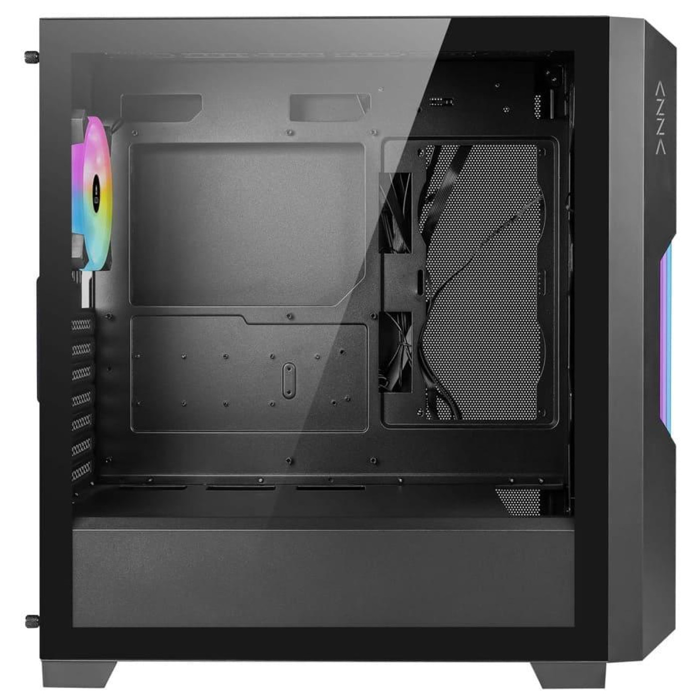 Корпус AZZA GUARDIAN GLASS Black (CSAZ-520BG) Без БП