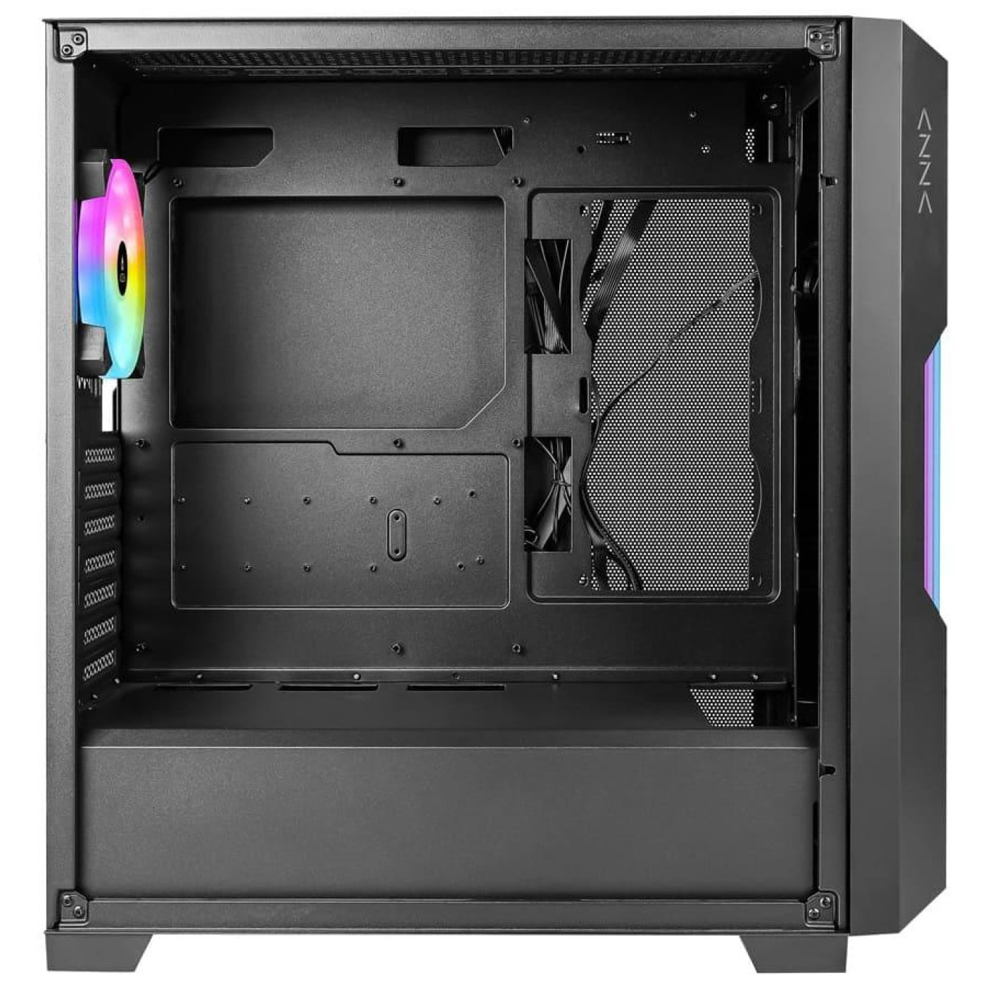 Корпус AZZA GUARDIAN GLASS Black (CSAZ-520BG) Без БП