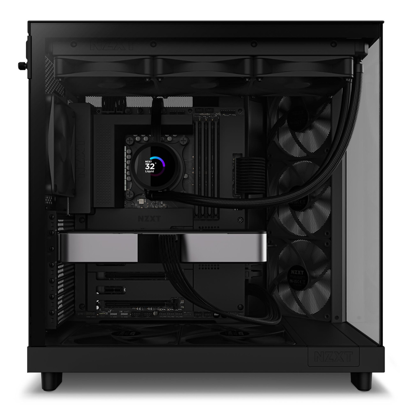Корпус NZXT H6 Flow All Black (CC-H61FB-01)