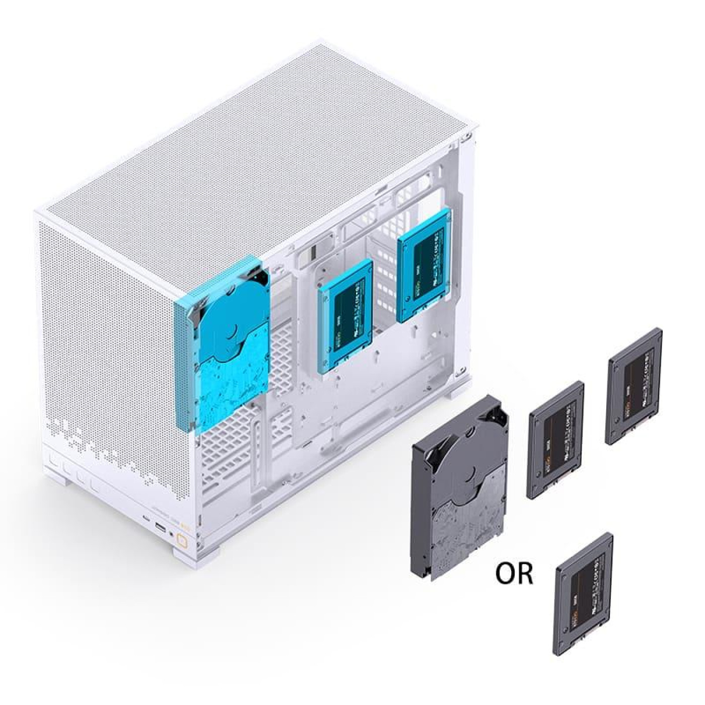 Корпус Jonsbo D32 STD White (D32 STD White)