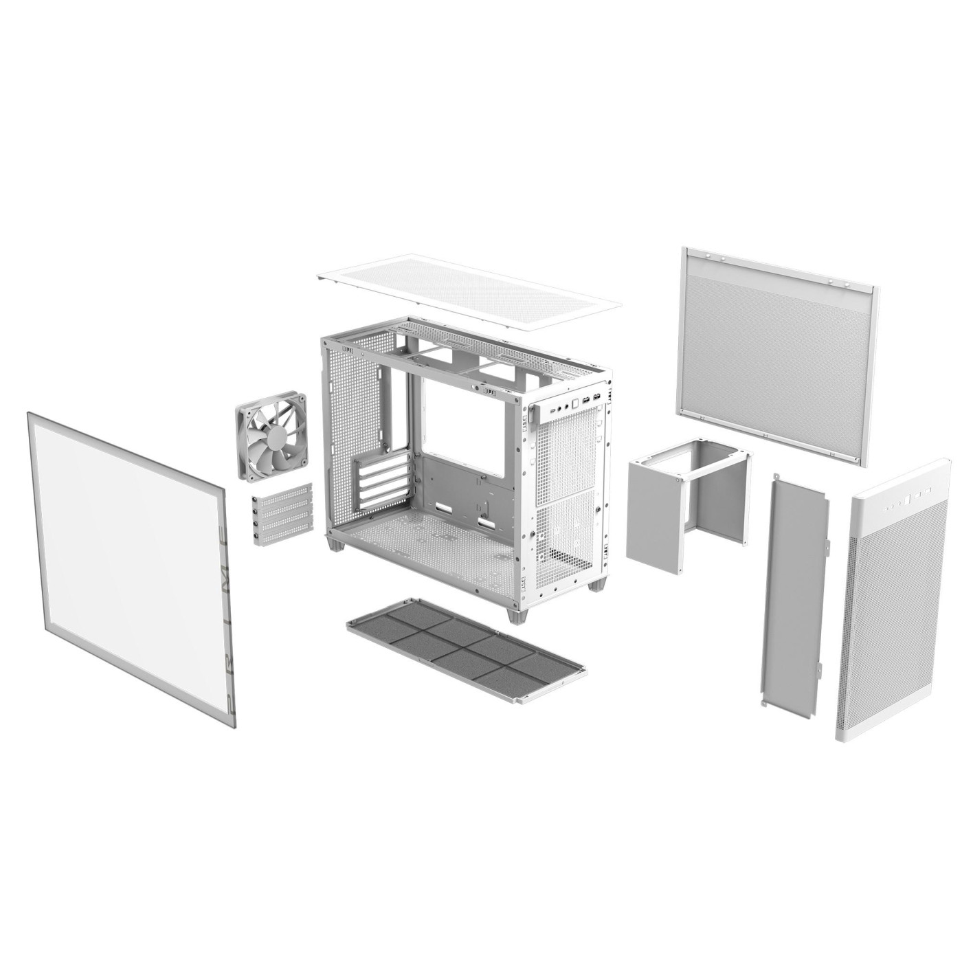 Корпус ASUS Prime AP201 Tempered Glass White (90DC00G3-B39010) Без БП