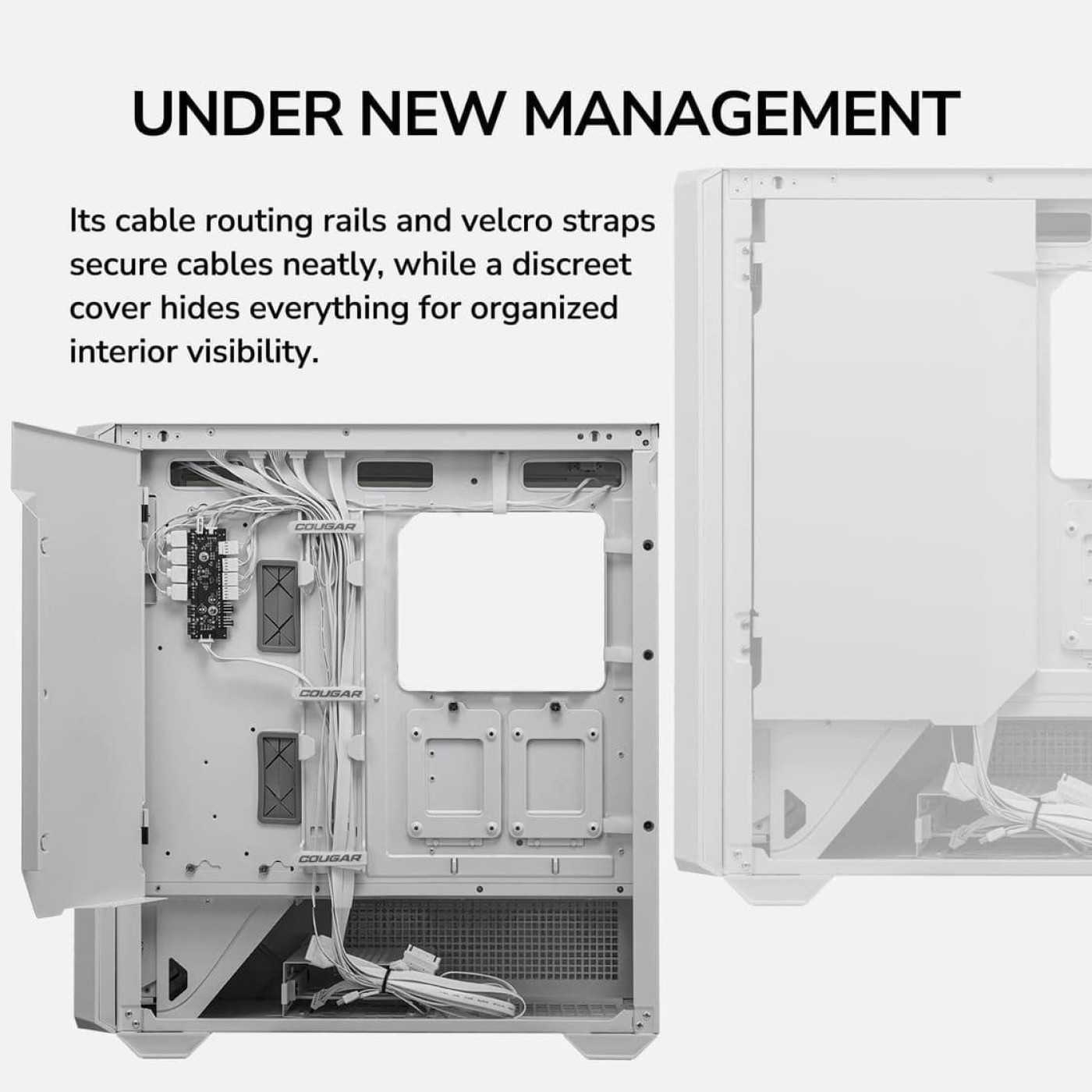 Корпус Cougar MX600 RGB, білий (MX600 RGB (White)) Без БП