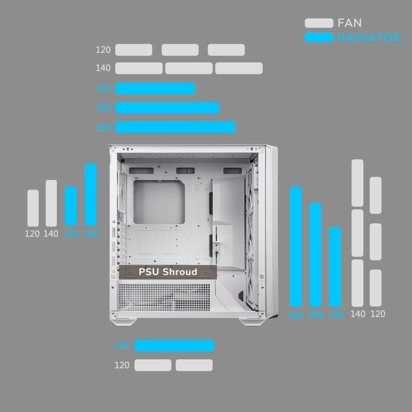 Корпус Cougar MX600 RGB, чорний (MX600 RGB)