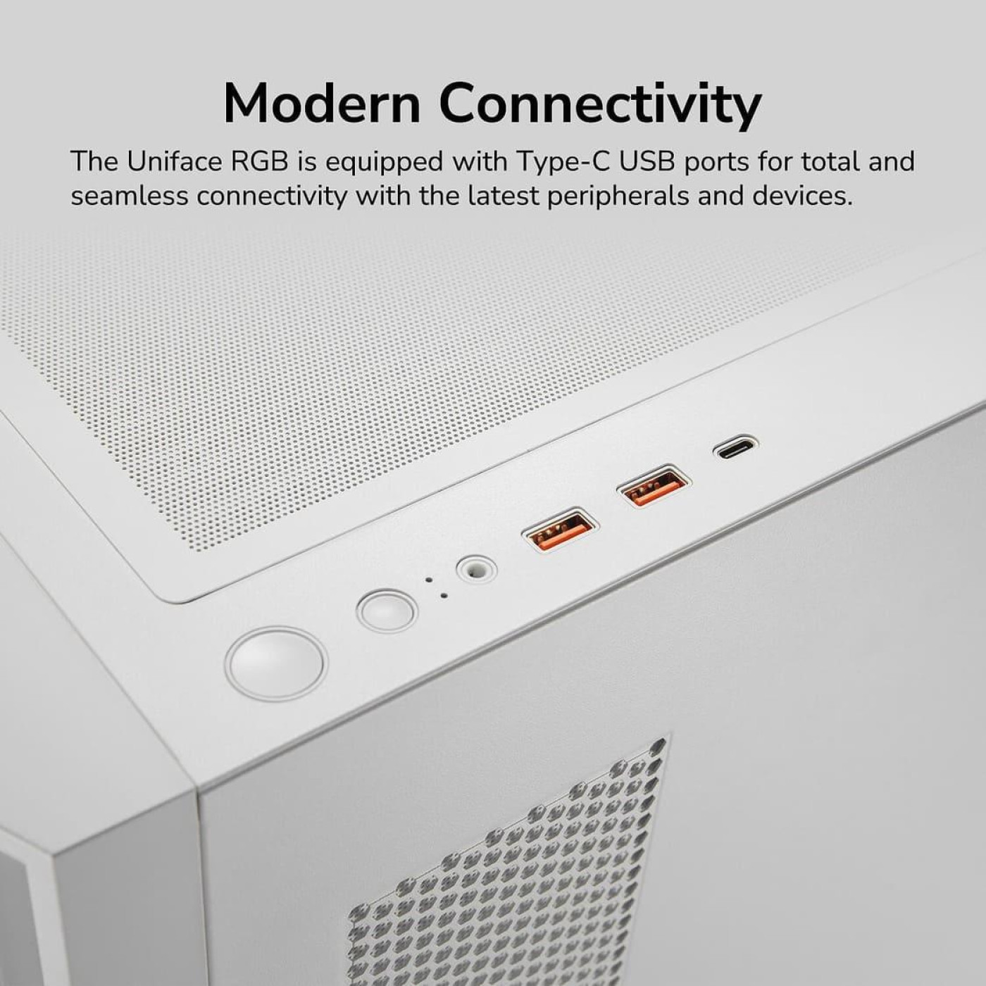 Корпус Cougar Uniface RGB White (UNIFACE RGB White) Без БП