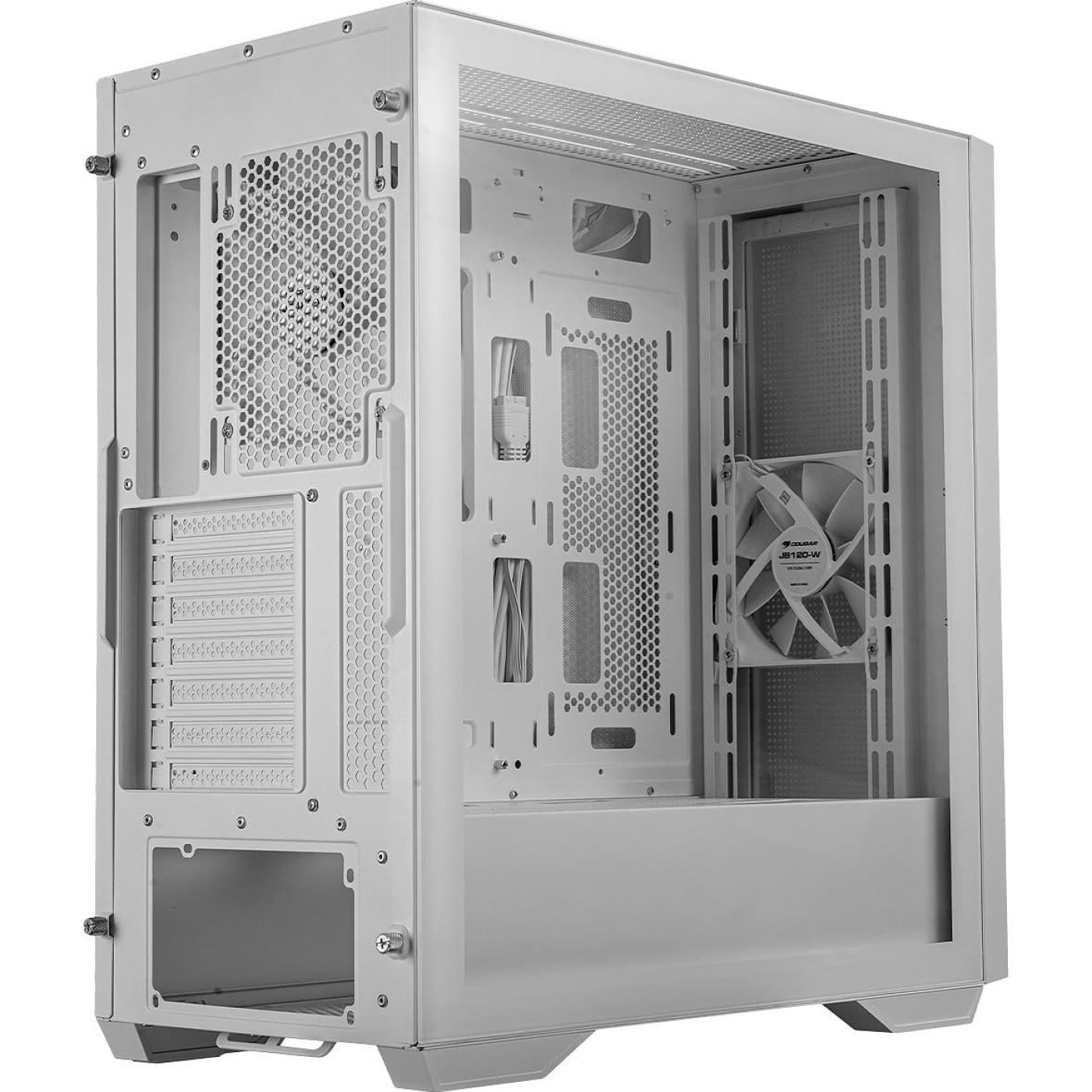 Корпус Cougar Uniface, билий (UNIFACE White) Без БП