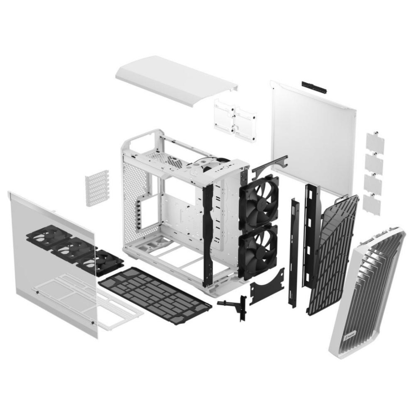 Корпус Fractal Design Torrent White TG Clear Tint (FD-C-TOR1A-03) Без БП