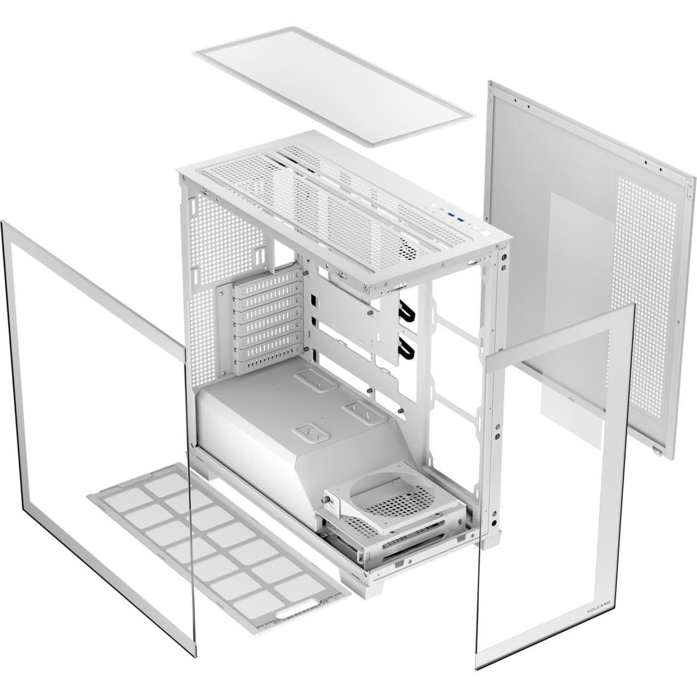 Корпус Modecom VOLCANO STELLAR без БП WHITE (AT-STELLAR-NF-0000-20)