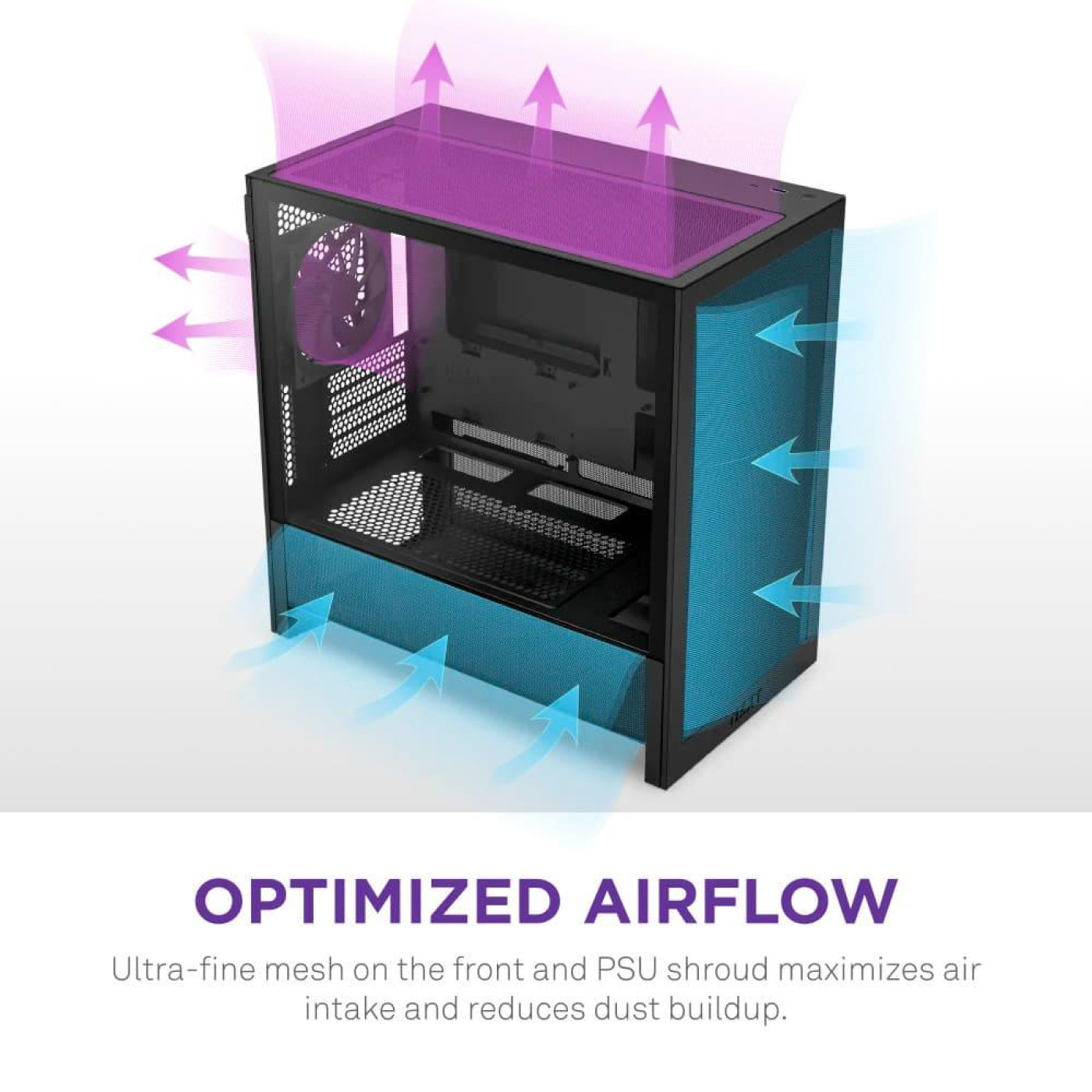 Корпус NZXT H3 Flow Tempered Glass без БП Black (CC-H31FB-01)