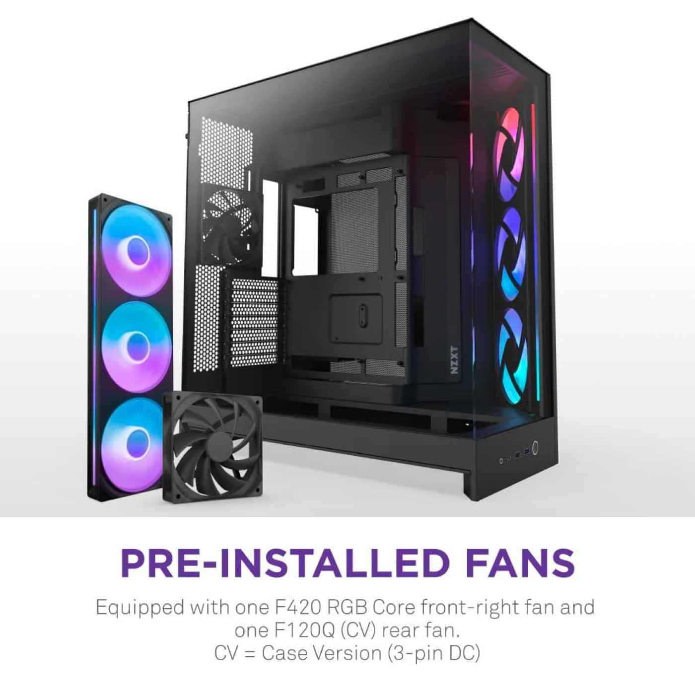 Корпус NZXT H9 Flow RGB Tempered Glass без БЖ Black (CM-H92FB-R1)