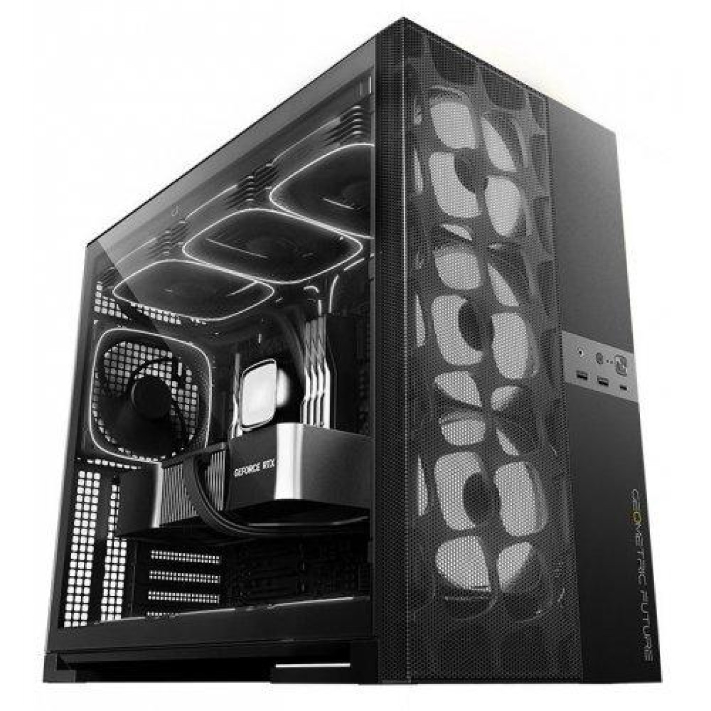 Корпус Geometric Future Model 5F Mesh без БЖ Black (GEO-M5VF-B) Без БП
