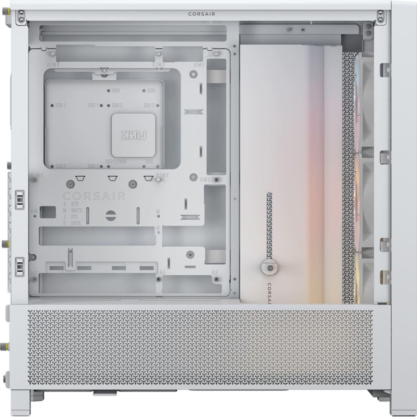 Корпус Corsair FRAME 4000D RS ARGB Tempered Glass без БП White (CC-9011297-WW)