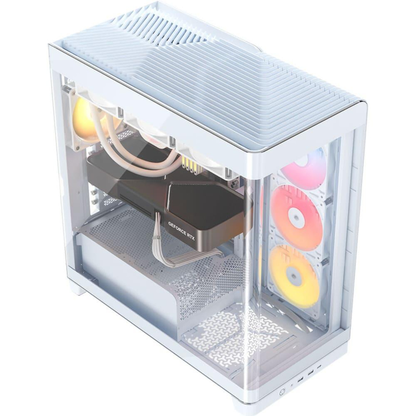 Корпус Corsair FRAME 4500X LX-R RGB Tempered Glass без БП White (CC-9011317-WW)