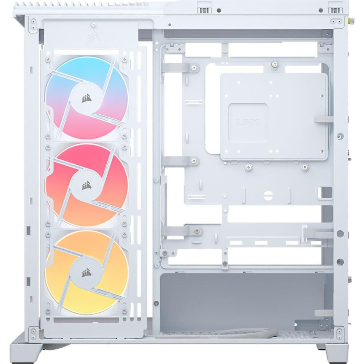 Корпус Corsair FRAME 4500X LX-R RGB Tempered Glass без БП White (CC-9011317-WW)
