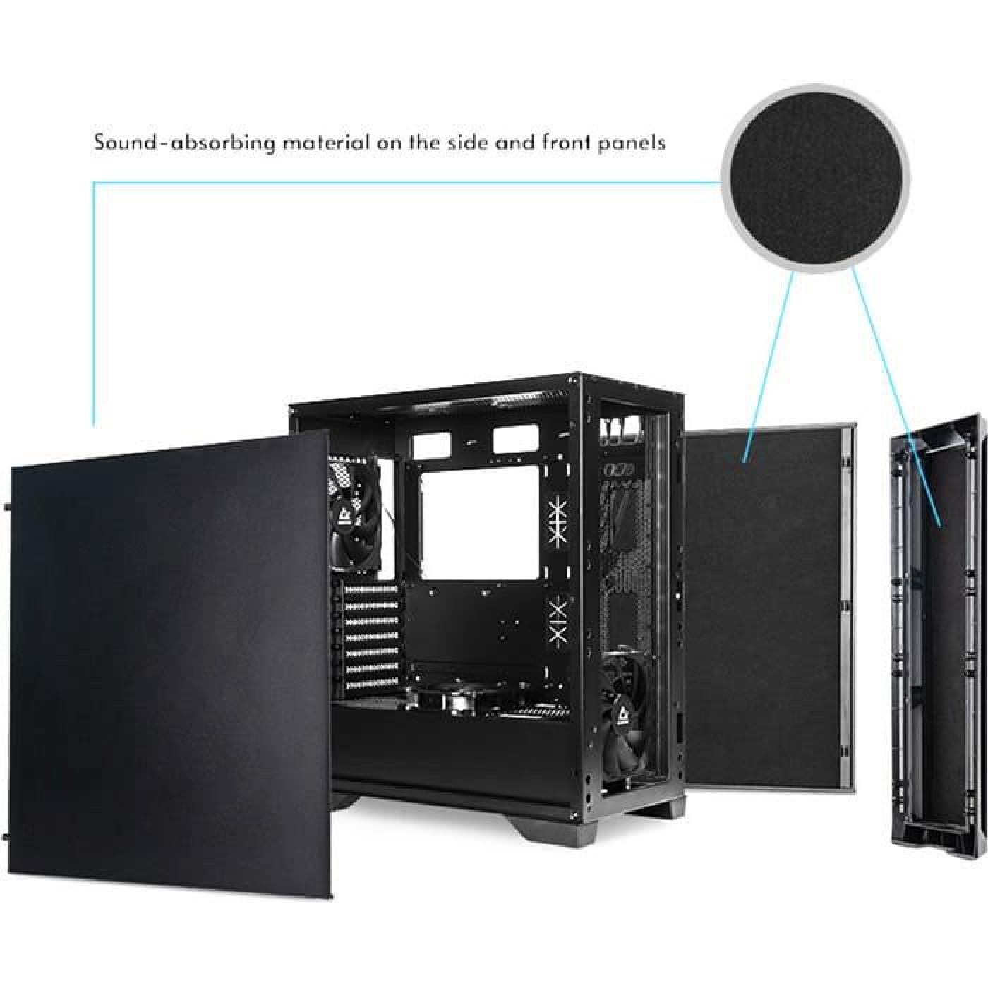 Корпус Chieftec APEX Q Black (GA-01B-Q-OP) Без БП