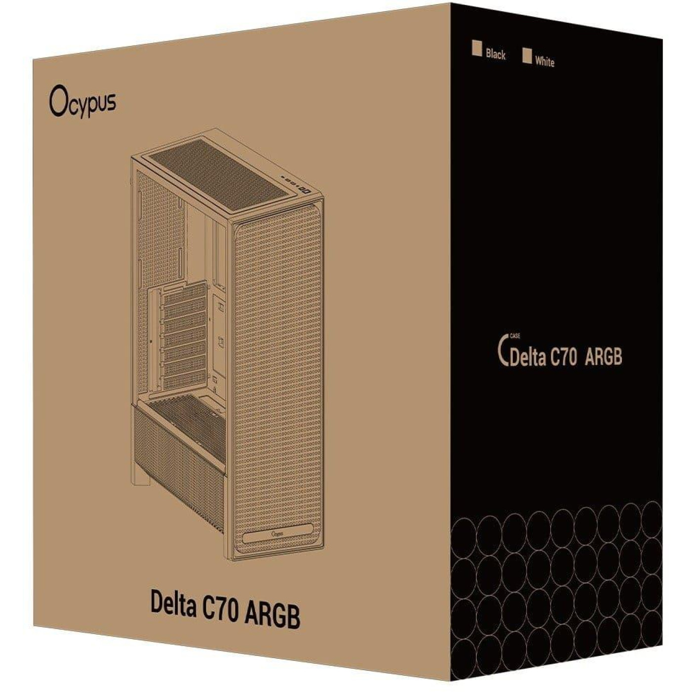 Корпус Ocypus DELTA C70 BK ARGB (DELTA-C70-BKG400XX-GL)