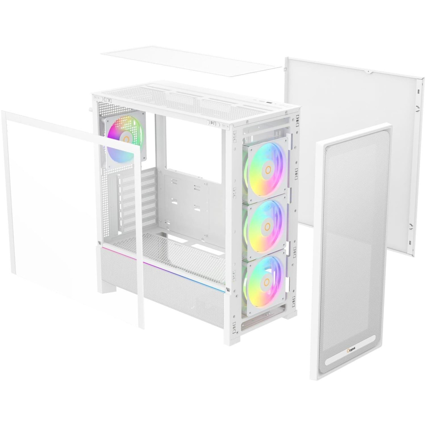 Корпус Ocypus DELTA C70 WH ARGB (DELTA-C70-WHG400XX-GL)