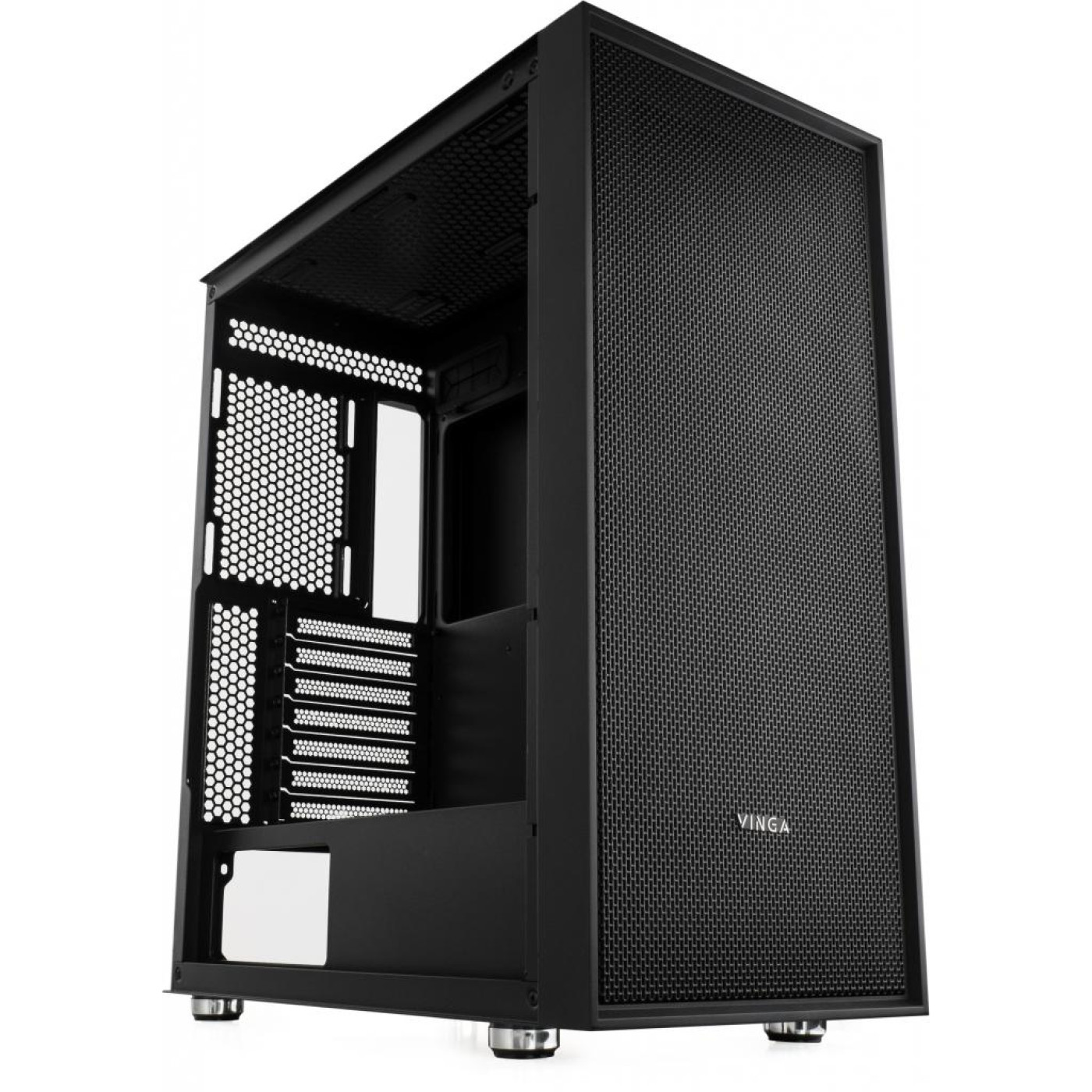 Корпус Vinga Pillar Black (Pillar Black) Без БП