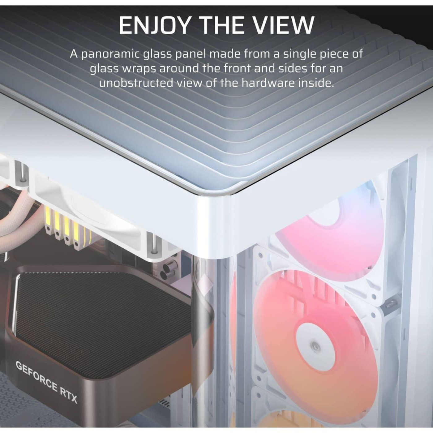 Корпус Corsair FRAME 4500X LX-R RGB Tempered Glass без БП White (CC-9011317-WW)