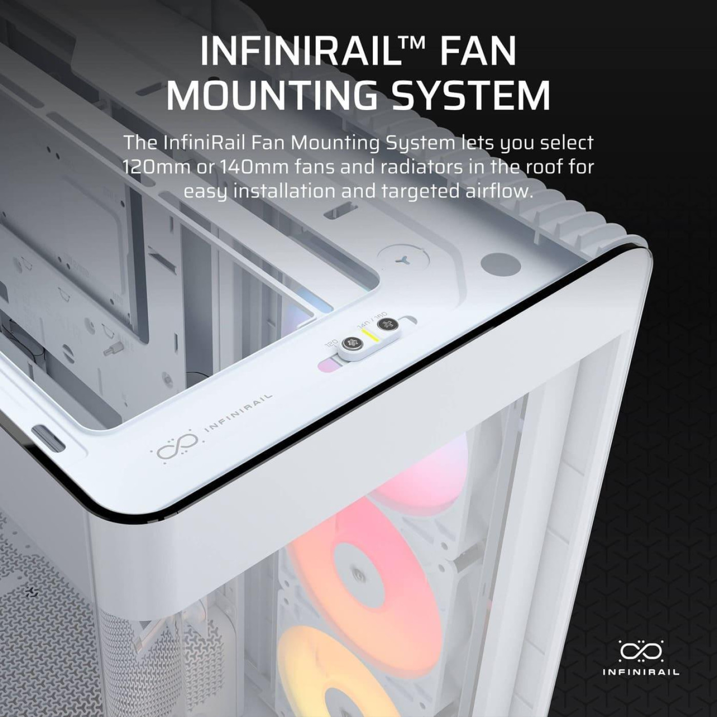 Корпус Corsair FRAME 4500X LX-R RGB Tempered Glass без БП White (CC-9011317-WW)