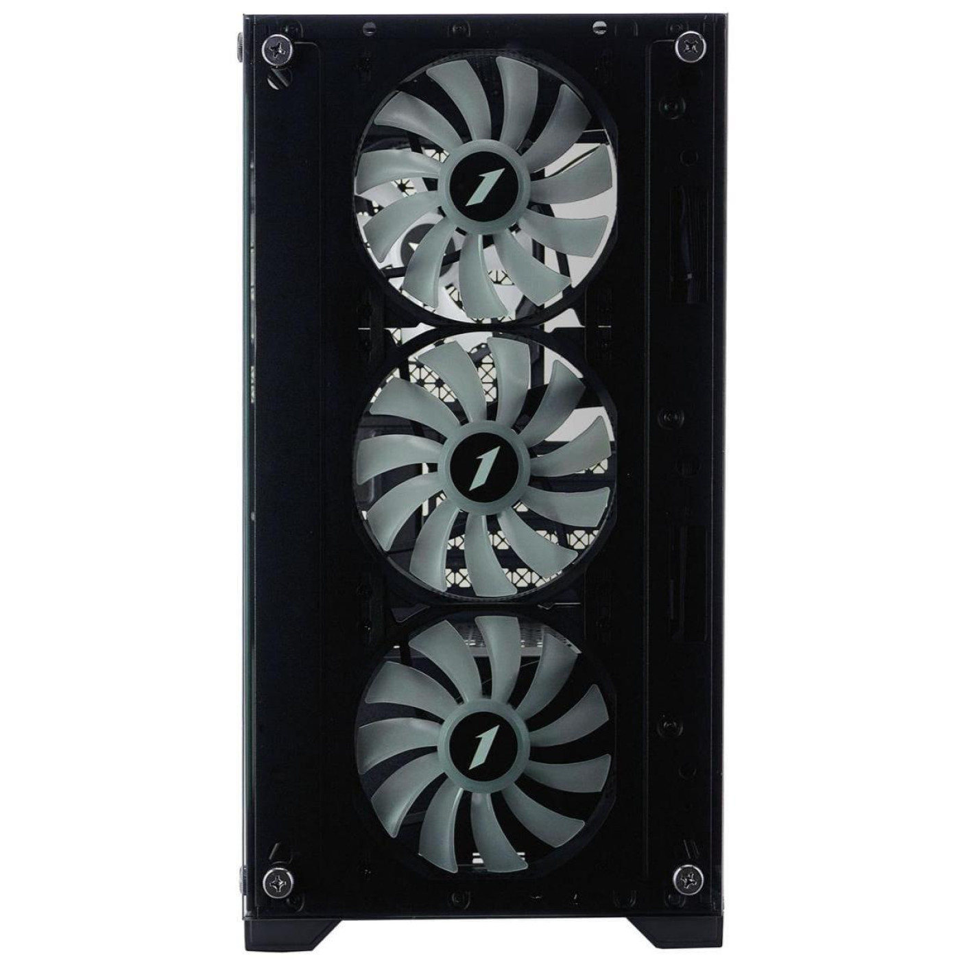 Корпус 1stPlayer X2-M-BK-4F7 Black без БП (X2-M-BK-4F7)