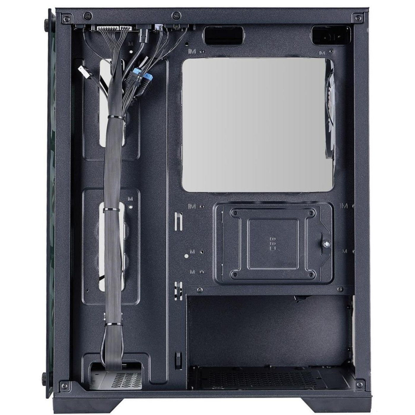 Корпус 1stPlayer X2-M-BK-4F7 Black без БП (X2-M-BK-4F7)