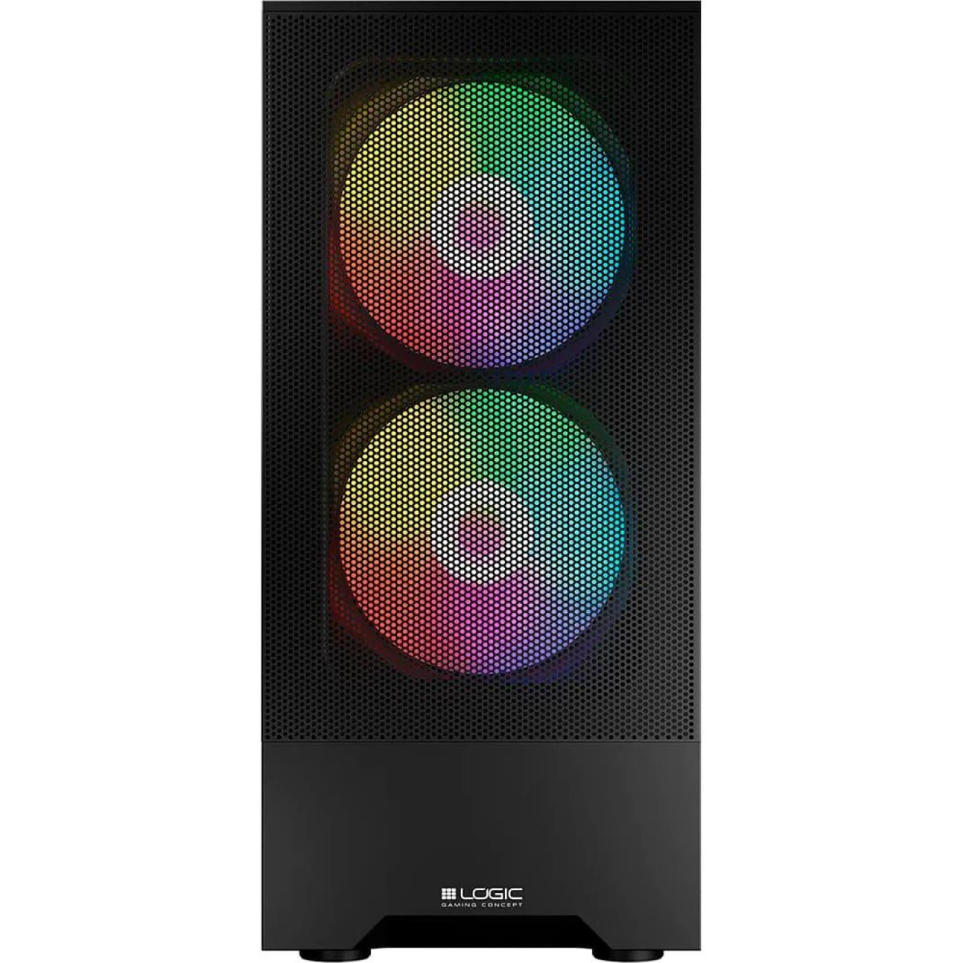 Корпус LogicConcept ARYA MESH+GLASS ARGB fans 2x140mm+1x120mm BLACK без БЖ ATX (AT-ARYA-10-000000-0002) Без БП