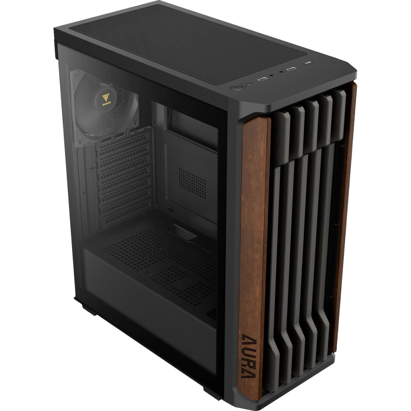 Корпус GAMDIAS AURA GC11 WOOD (4711514503753)