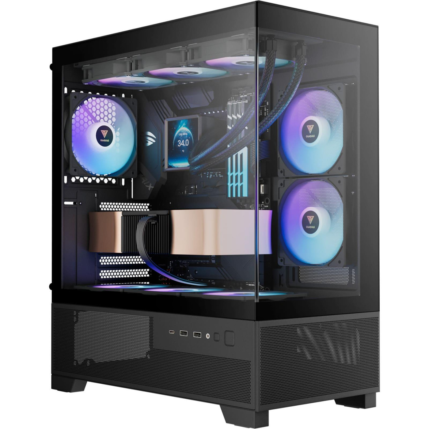 Корпус GAMDIAS AURA GC12 ARGB (4711514503821)