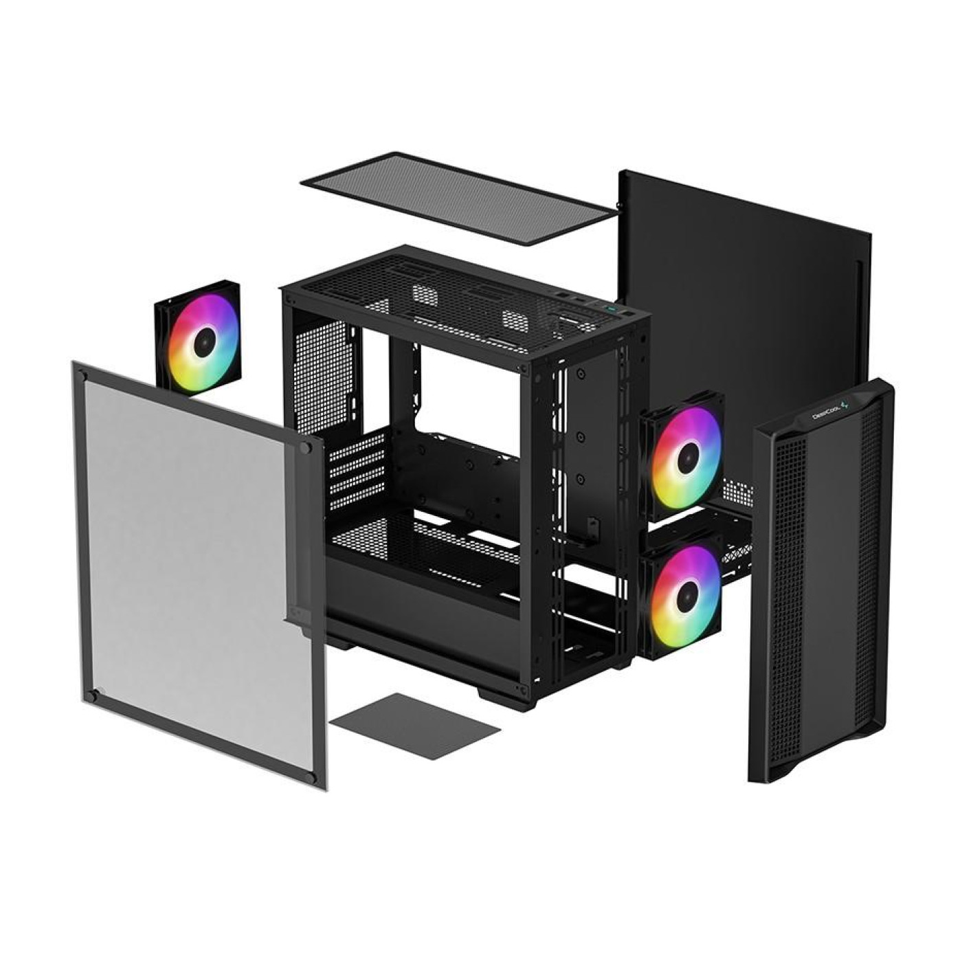 Корпус Deepcool CC360 ARGB без БЖ (R-CC360-BKAPM3-G-1) Без БП