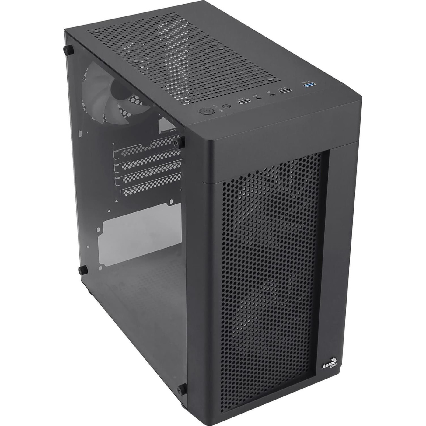 Корпус Aerocool Hexform Black без БЖ (Hexform-G-BK-v2)
