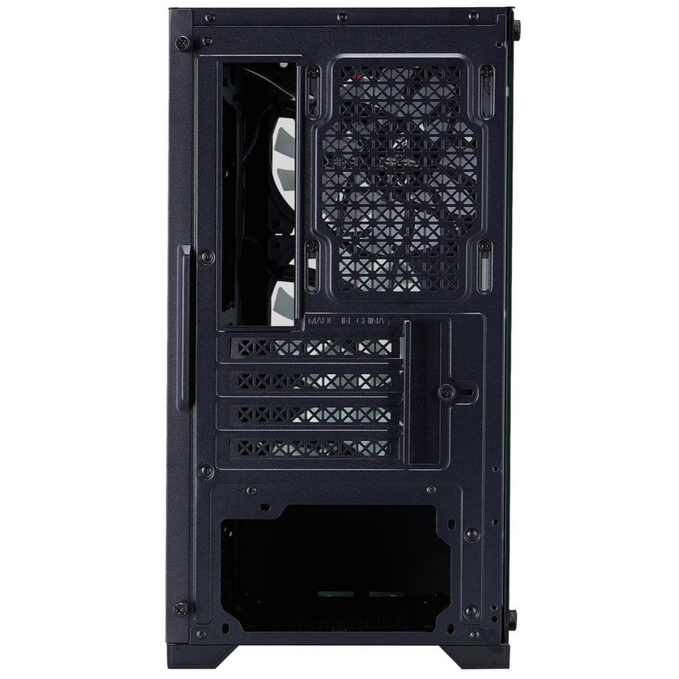 Корпус 1stPlayer X2-M-BK-4F7 Black без БП (X2-M-BK-4F7)