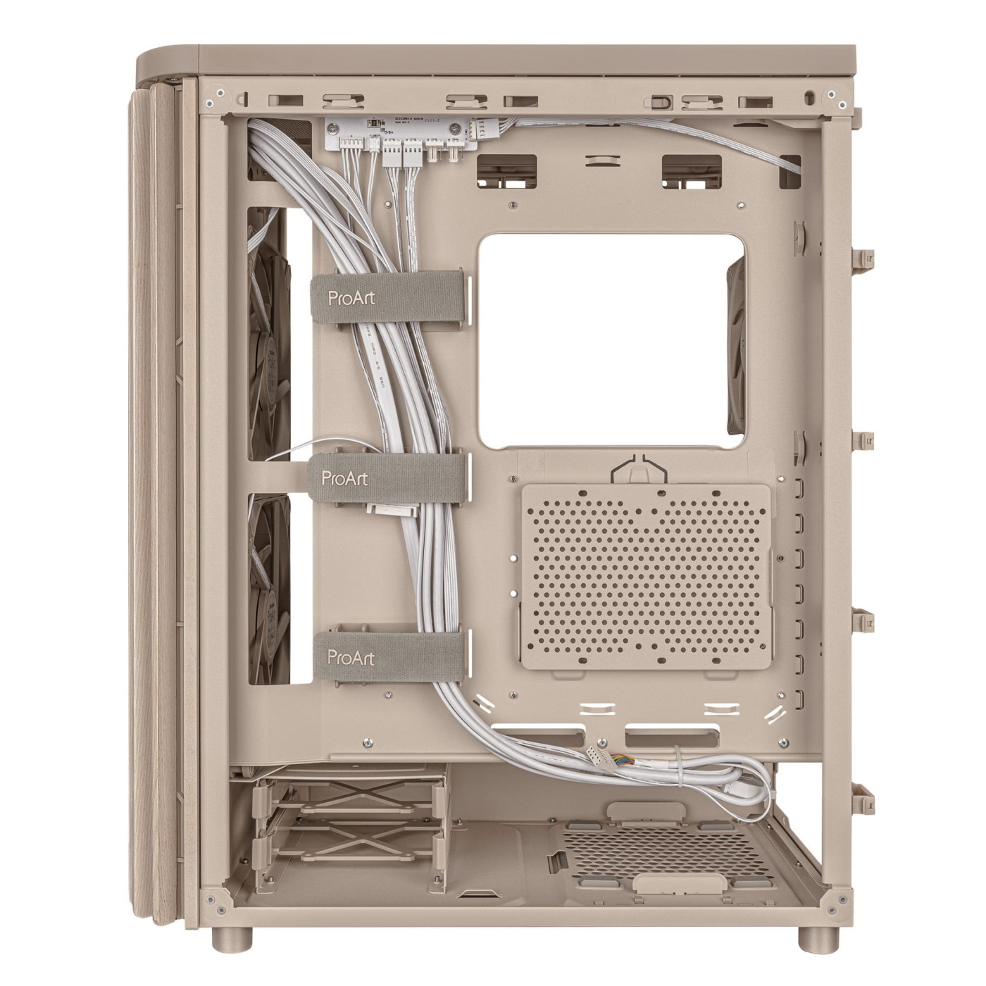 Корпус ASUS ProArt PA401 Wood Edition - Mesh Beige (90DC00M7-B39000) Без БП