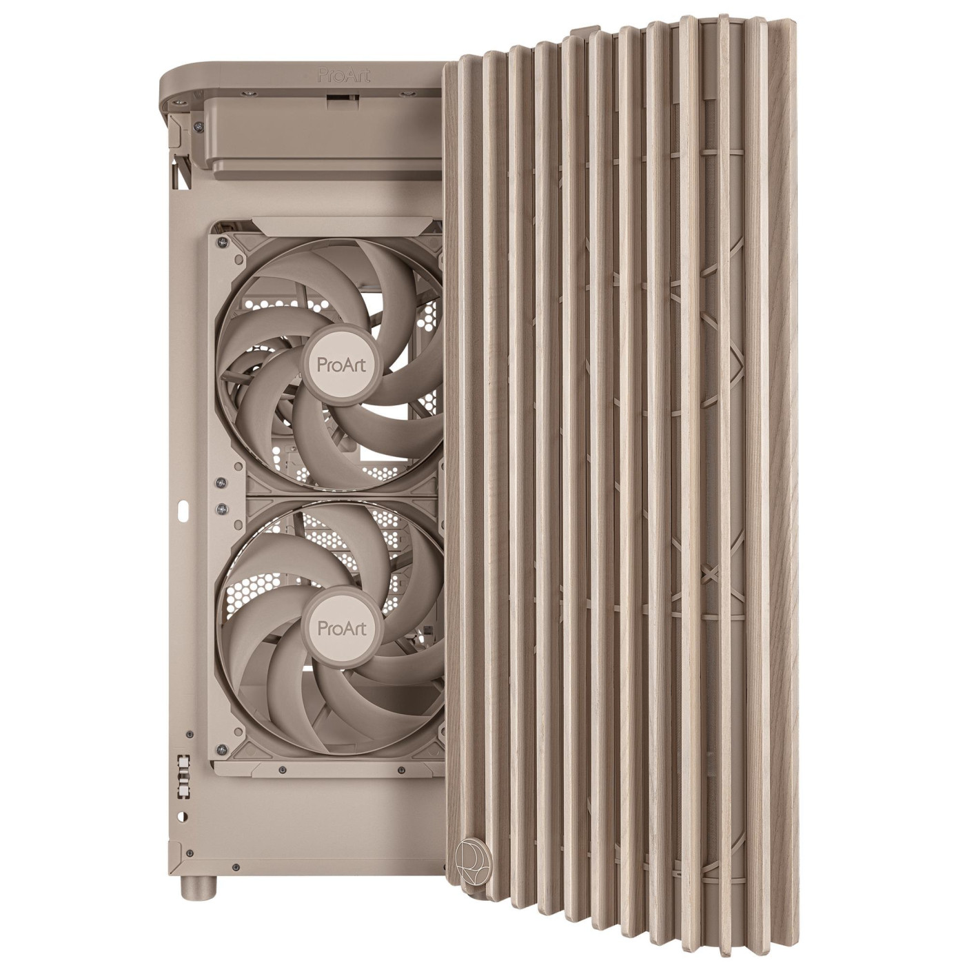 Корпус ASUS ProArt PA401 Wood Edition - Mesh Beige (90DC00M7-B39000) Без БП
