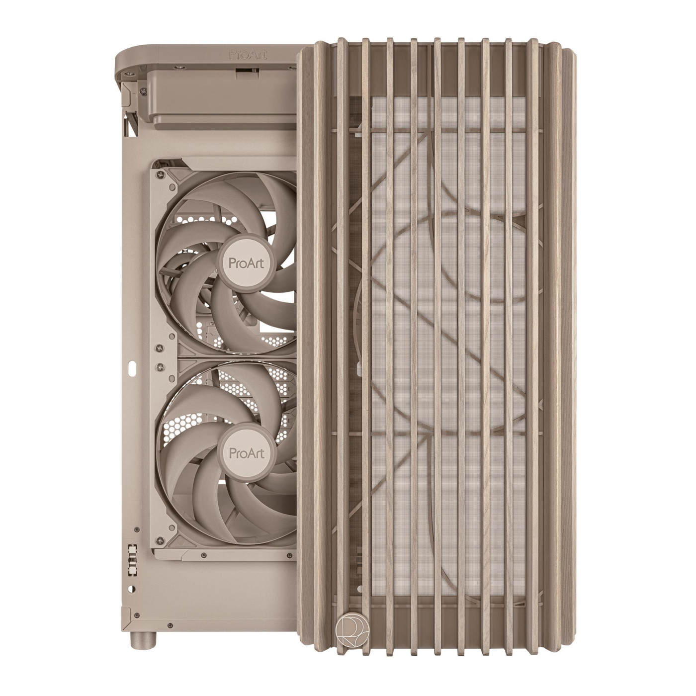 Корпус ASUS ProArt PA401 Wood Edition - Mesh Beige (90DC00M7-B39000) Без БП