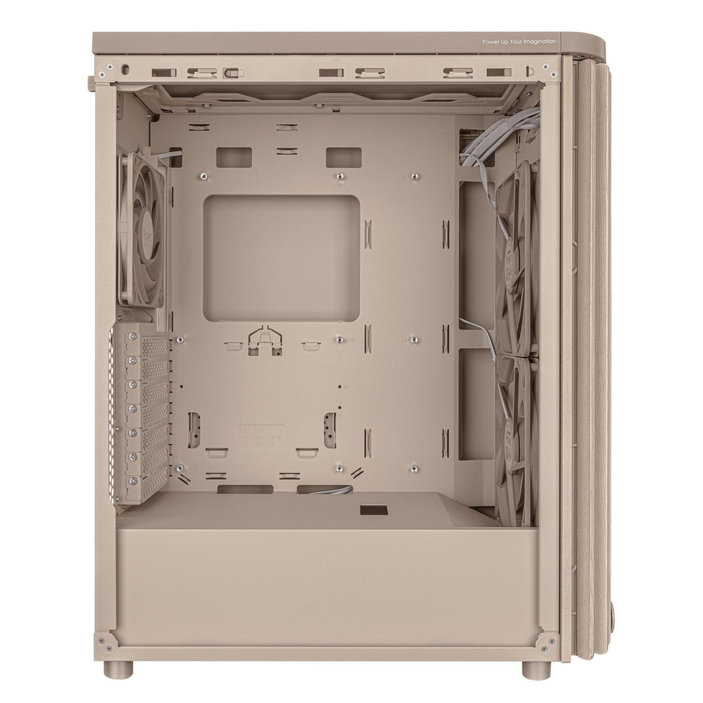 Корпус ASUS ProArt PA401 Wood Edition - Mesh Beige (90DC00M7-B39000) Без БП