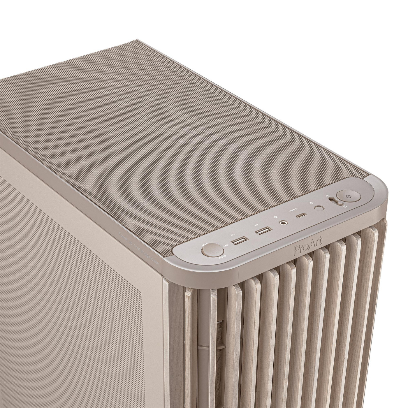 Корпус ASUS ProArt PA401 Wood Edition - Mesh Beige (90DC00M7-B39000) Без БП