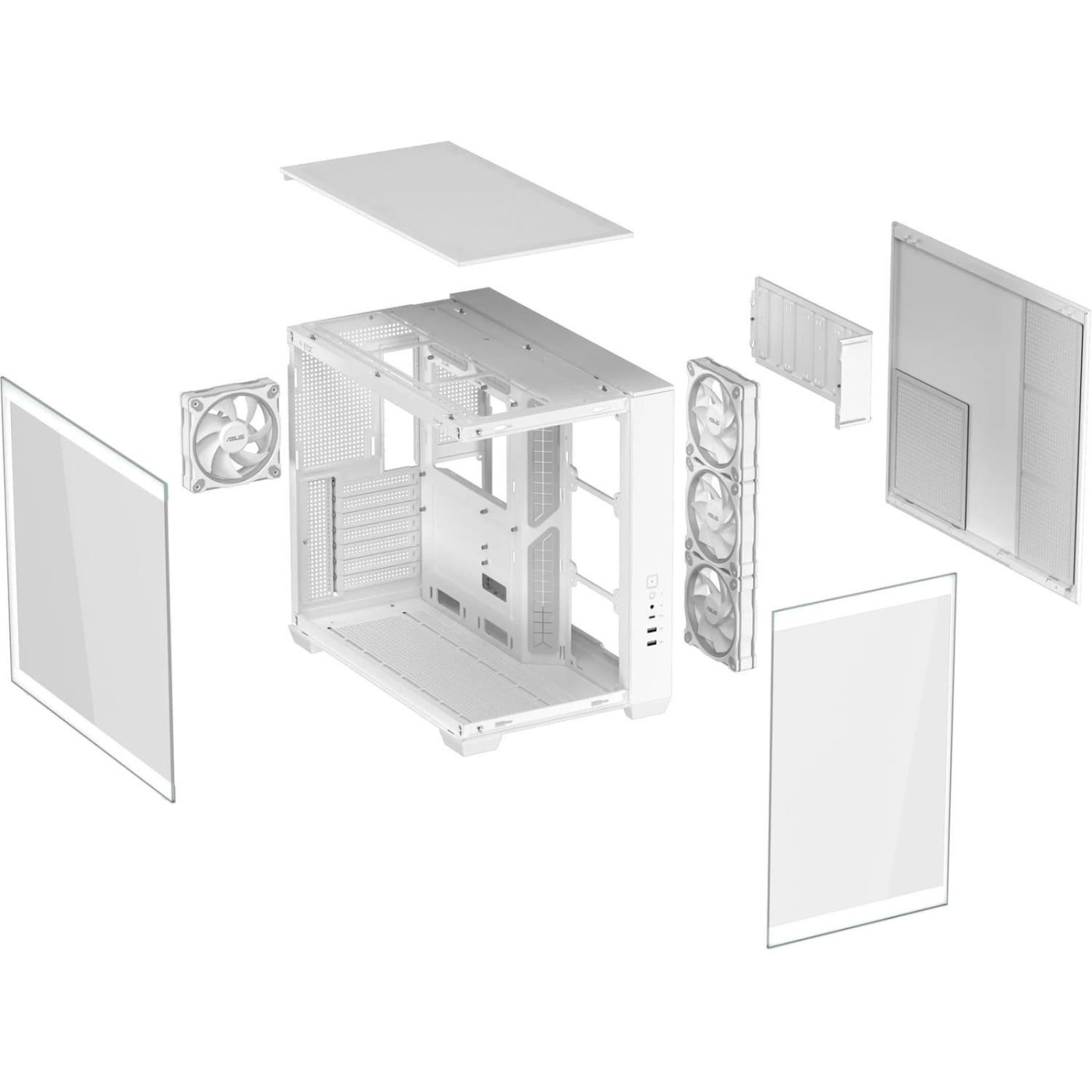 Корпус ASUS A32 PLUS TG ARGB WHITE (90DC00S3-B19000)