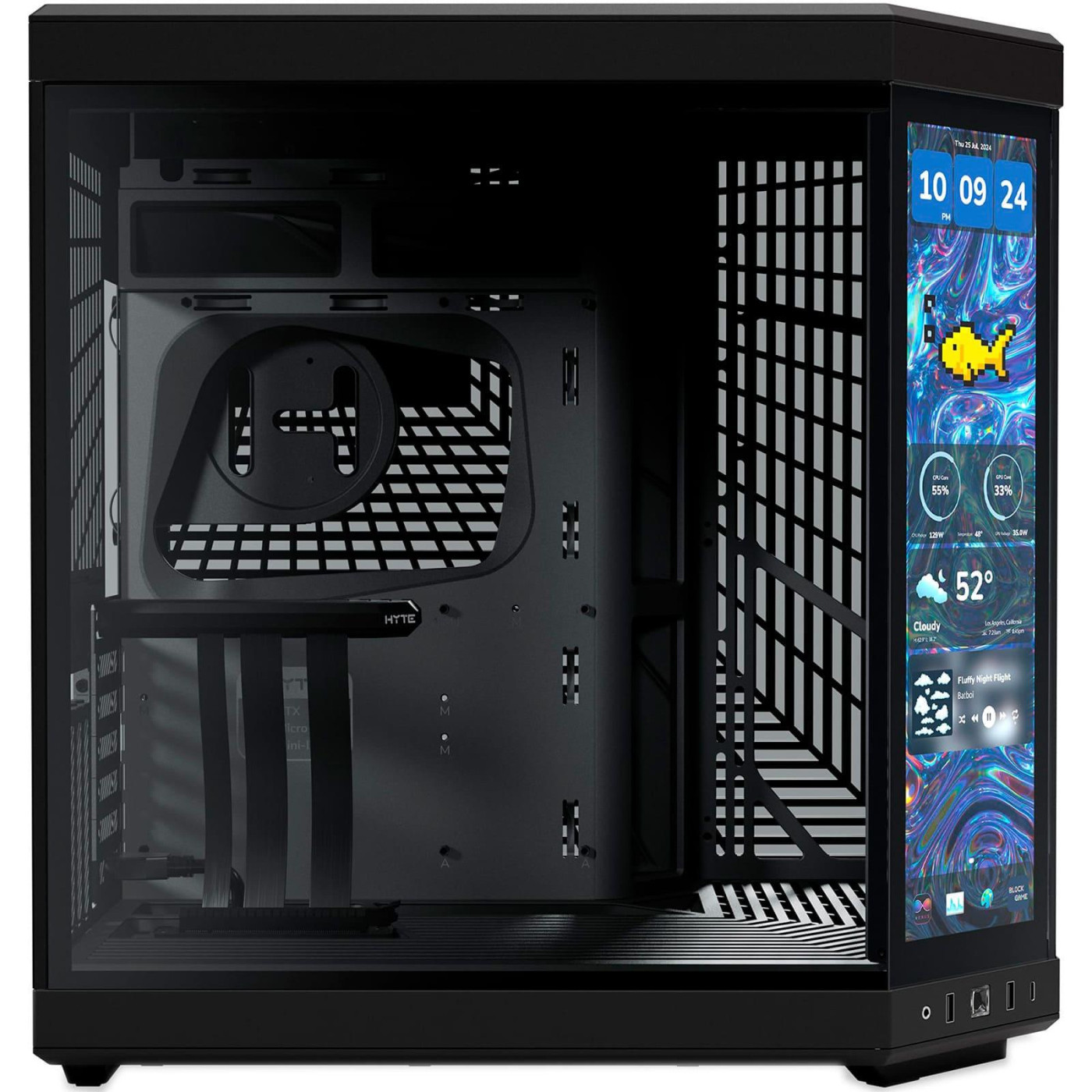 Корпус Hyte Y70 Touch Infinite Black PCIE 4.0 (CS-HYTE-Y70TTI-BB)