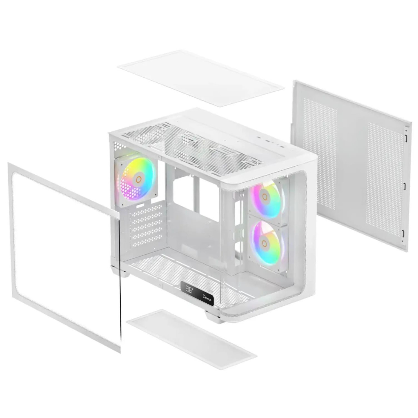 Корпус Ocypus IOTA C50 WH CURVE ARGB DIGITAL White (IOTA-C50-WHD300CD-GL)