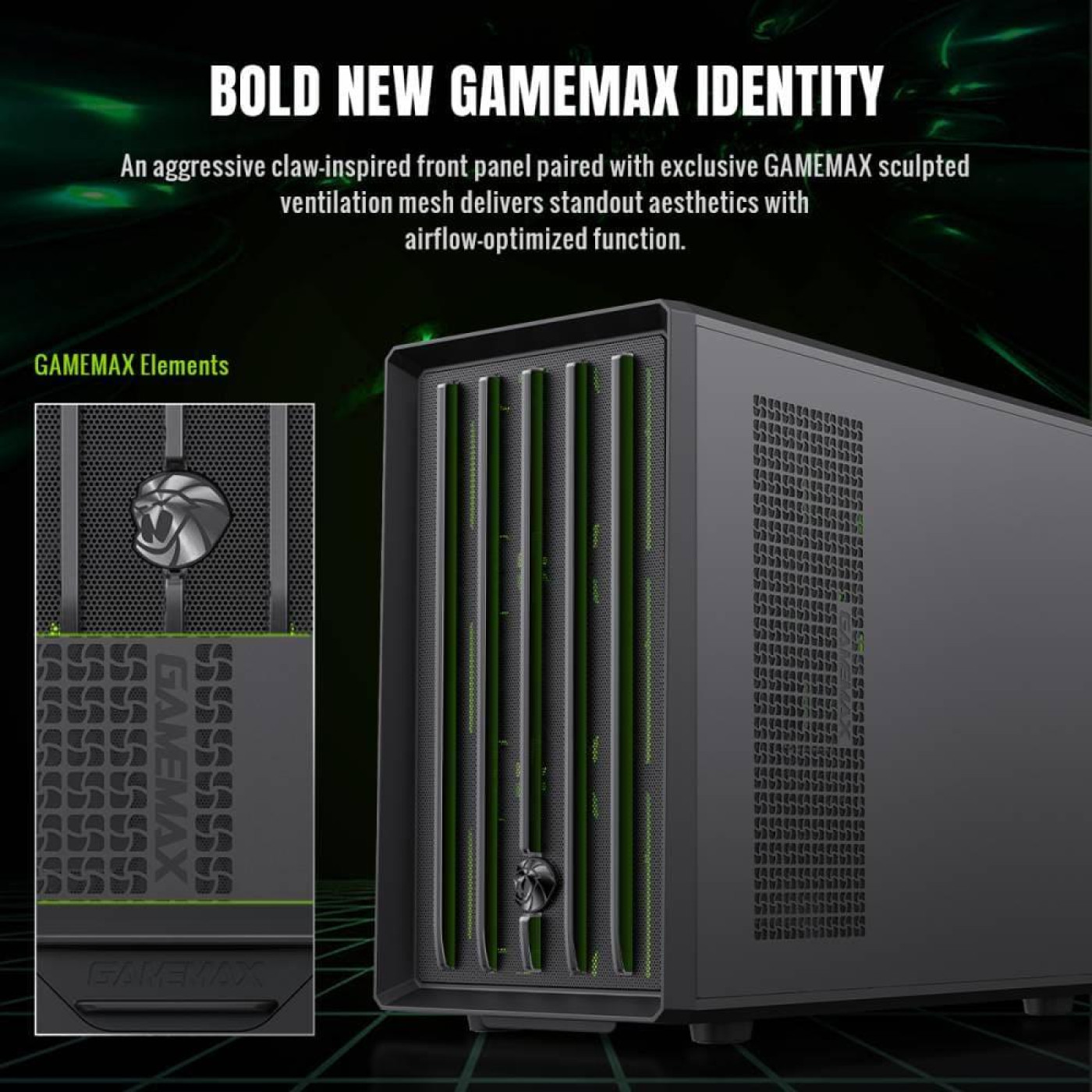 Корпус GameMax CLAW 360 BK RGB Black (Claw 360 BK) Без БП U1