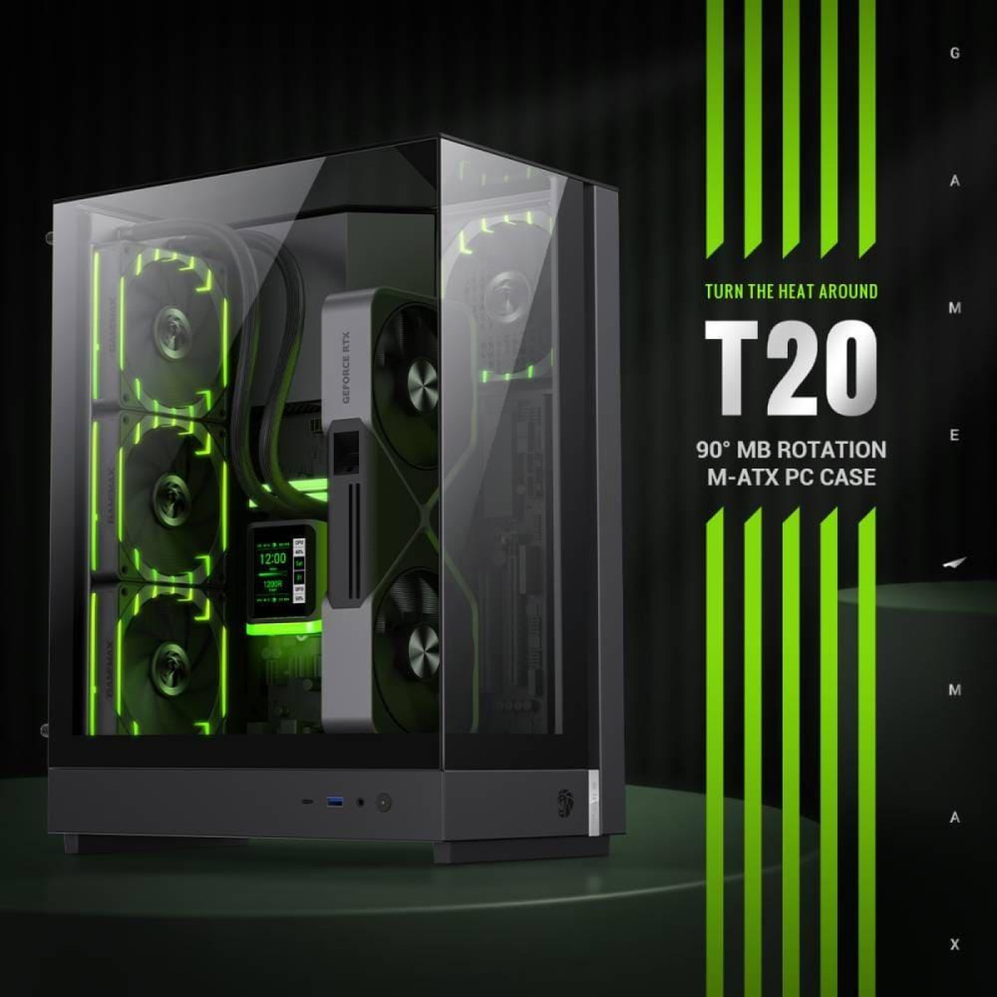 Корпус GameMax T20 BK (T20 BK)