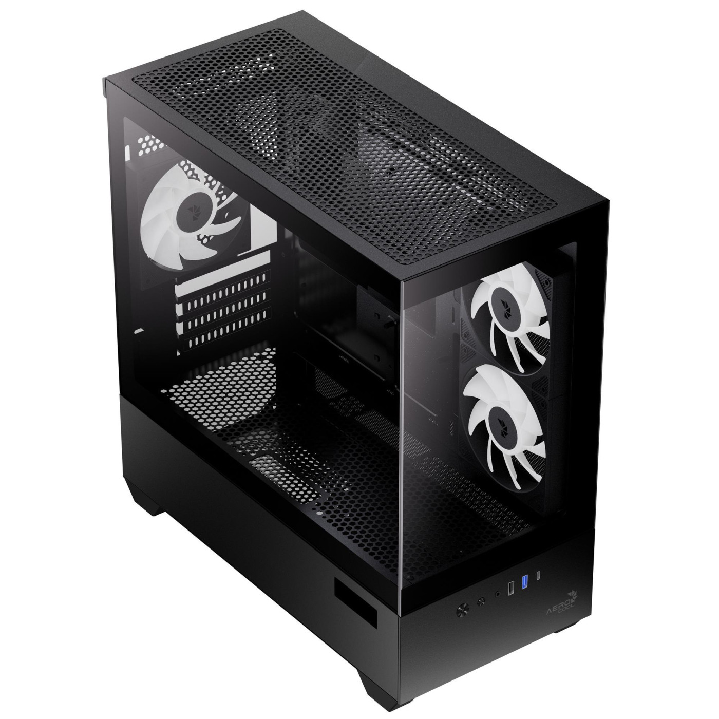 Корпус AeroCool P300D Digi-G-BK-v1 Black (ACCS-PN05033.11)