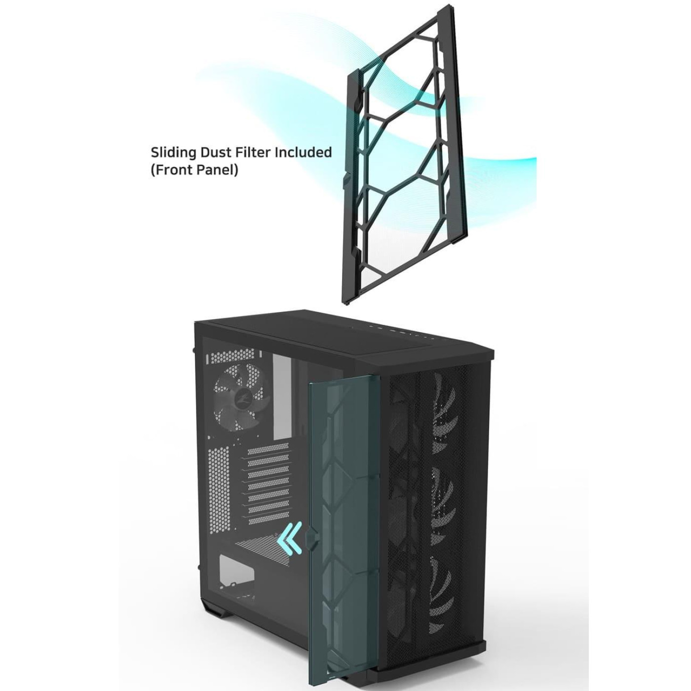 Корпус Zalman Z10 чорний (Z10) Без БП