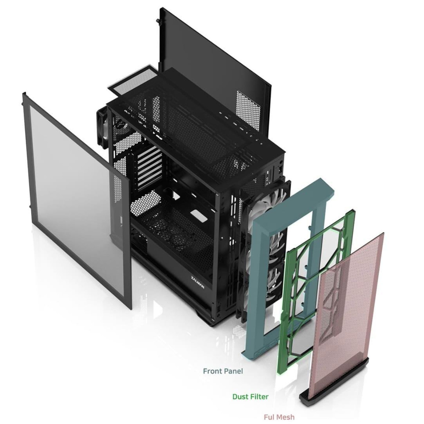 Корпус Zalman Z10 чорний (Z10) Без БП